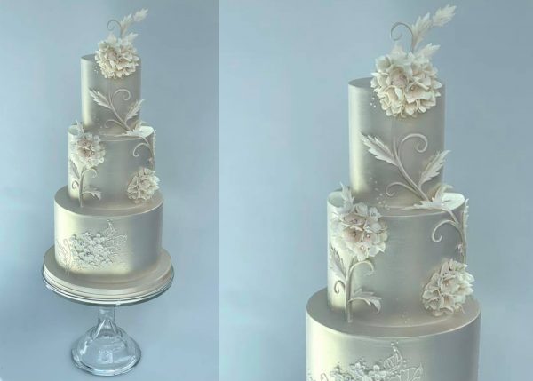 HYDRANGEA WEDDING CAKE - Emma Jayne Cake Design